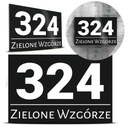 ТАБЛИЧКА для дома АДРЕСНАЯ ДОСКА МАТОВАЯ ЧЕРНАЯ 155