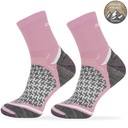 Horské ponožky trekingové prechodné ružové Kód výrobcu TREUL03