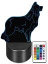 3D LED СОБАКА БОРДЕР-КОЛЛИ BC ЗРАЧОК USB ЛАМПА 16 ЦВЕТОВ + ПУЛЬТ ДИСТАНЦИОННОГО УПРАВЛЕНИЯ