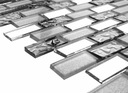 Sklenená mozaika strieborná tehla MIRROR MIX PLUS, zrkadlová mozaika Kód výrobcu silver mirror
