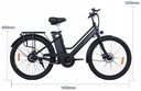 E-BIKE Elektryczny rower miejski 350W 80km 36v 26&quot; Model OT18 EBIKE