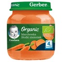 Príkrm Gerber Organic Mrkva sladký zemiak po 4. mesiaci 125 g x 6 Lekárska zložka NIE