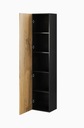 Vitrína čierna matná 180 x 40 x 30 cm Cama Meble VIGO Hĺbka nábytku 30 cm