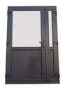 ВНЕШНИЕ ДВУСТОРОННИЕ ДВЕРИ ПВХ АНТРАЦИТОВОГО цвета, ПО РАЗМЕРУ НЕЗАВИСИМОГО