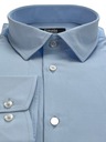 Koszula męska niebieska elegancka gładka SLIM XL Fason slim