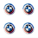 BMW TAPACUBOS KAPSLE 56 MM JUEGO 4 PIEZAS 50 JAHRE 