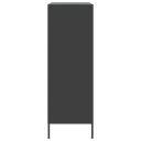 VIDAXL CASIER NOIRE 68X39X113 CM, ACIERphoto 7