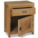 vidaXL Nočný stolík, masívne teakové drevo, 40 x 30 x 50 cm Hĺbka nábytku 30 cm