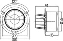 FAROS PRZECIWMGLOWE PARTE TRASERA 2NE 011 172-481 