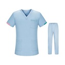 Súprava na drhnutie ošetrovateľskej uniformy Nohavice s vreckami s deko Veľkosť 60A