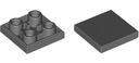 4You LEGO — 11203 ГЛАДКАЯ ТАРЕЛКА 2x2 С. СЕРАЯ