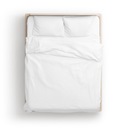 КОМПЛЕКТ ГОСТИНИЧНОГО ПОСТЕЛЬНОГО БЕЛОГО 140x200 100% ХЛОПОК