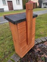 Домик для насекомых БОЛЬШОЙ В=56см деревянный ящик MIX COLOR для бабочек и пчел