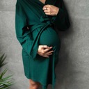 Pohodlný župan s kapucňou pre mamičky do nemocnice na pôrod zelený EAN (GTIN) 5906068270667