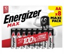 ЩЕЛОЧНЫЕ БАТАРЕЙКИ ENERGIZER AA MAX 8 ШТ. LR6