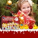 Adventný kalendár pre deti 2023 gumová kačica Tvar vianočný stromček