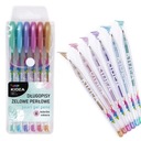 ГЕЛЕВЫЕ РУЧКИ KIDEA, 6 ЦВЕТОВ, ЖЕМЧУГ, набор