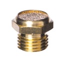 ВОЗДУШНЫЙ ГЛУШИТЕЛЬ, ПЛОСКИЙ ЛАТУНЬ, GZ 1/4