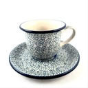 ЧАШКА С ПОДСТАВКОЙ V 0,15Л КЕРАМИЧЕСКАЯ БОЛЕСЛАВЕЦ