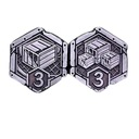 ZASOBY RESOURCES 3 METALOWA MONETA ZAMIENNIK DO ARKHAM HORROR 1 SZT