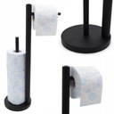 STOJAK WIESZAK PAPIER TOALETOWY LOFT CZARNY METAL