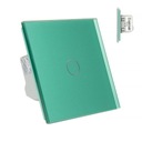 СЕНСОРНЫЙ ПЕРЕКЛЮЧАТЕЛЬ LIVOLO С ОДНЫМ СТЕКЛОМ. ЗЕЛЕНЫЙ