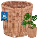 OSŁONKA WIKLINOWA NATURALNA DONICZKA PLECIONA KOSZYK NA KWIATY ROŚLINY Fi33