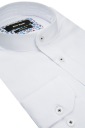 РУБАШКА МУЖСКАЯ, БЕЛАЯ, КЛАССИЧЕСКИЙ ЭЛЕГАНТНЫЙ ВОРОТНИК-СТОЙКА: M
