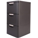 КНИЖНЫЙ ШКАФ КРЮВЕР КОМОД С 3 ЯЩИКАМИ, КОРИЧНЕВЫЙ