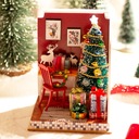 Miniatúrny vianočný domček DIY Vianoce Značka Habarri