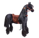 Mechanický jazdiaci kôň Ebony M, odnímateľné sedlo nastaviteľné opierky nôh