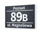 АДРЕСНАЯ табличка АНТРАЦИТ Номер дома 20х30