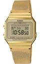 Золотые часы Casio Vintage A700WEMG-9AEF с секундомером