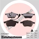 ZIMMERMANN ZAPATAS DE FRENADO PARTE DELANTERA 23392.900.1 