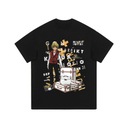 Винтажные выстиранные старые шорты с аниме-принтом High Street