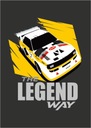 Plakat B2 AUDI THE LEGEND WAY dark 50x70cm