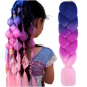 Синтетические волосы для косичек красочные косички омбре печать 130 см.