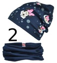 Весенняя шапочка и шарф для девочки МЫШКА *col* 2-5 лет