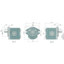 НАСОС ГІДРАВЛІЧНА ЗУБЧАТАЯ ЛІВА 16CM3 24L GR2 SAE ГВИНТ BSP  (17700699521) фото min 4