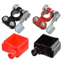 KLEMY AKUMULATORA SAMOZACISKOWE KOMPLET Z OSŁONAMI