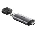 УСТРОЙСТВО ЧТЕНИЯ SD-КАРТ MICRO SD TF USB-C + USB UGREEN CM185