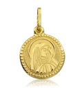 ZŁOTY MEDALIK MATKA BOSKA CHRZEST KOMUNIA ZŁOTO 33