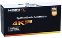 МАТРИЧНЫЙ ПЕРЕКЛЮЧАТЕЛЬ РАЗДЕЛИТЕЛЬ MATRIX HDMI 4x2 ULTRAHD 4K