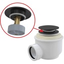 Сифон для душа CLIK/CLAK, черный матовый