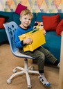 Детский вращающийся офисный стул на колесиках.