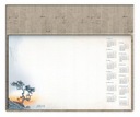 Настольный планировщик Biuwar с календарем на 2024 год из эко-кожи с заметками Сосна