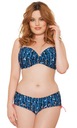 OUTLET Curvy Kate INSTINCT bikiny tmavomodrá 75HH 34HH Strih horného dielu Vystužená podprsenka