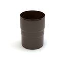 СОЕДИНИТЕЛЬ водосточной трубы ПВХ GAMRAT 90 мм КОРИЧНЕВЫЙ