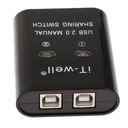 Prepínač USB Sharing Peripheral Switcher Black Upevnenie miešačky inne mocowanie