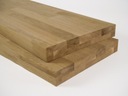Blat drewniany solidny dwuwarstwowy dąb lamele mikrowczep 4x40,4x50 cm
